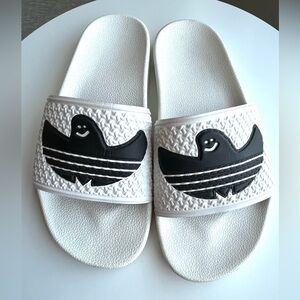 Adidas Shmoofoil Ghost Slides - Size 6